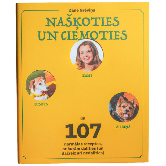 grāmata "Našķoties un ciemoties. 107 normālas receptes, ar kurām dalīties (un dažreiz arī nedalīties)" 